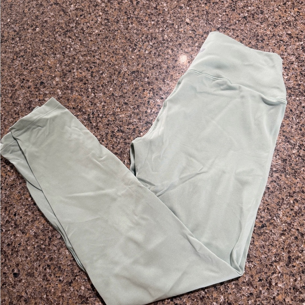 High-Rise Sage Green Leggings for Women
